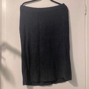 Below the knee knit skirt